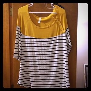 Nautical Striped Tunic Top